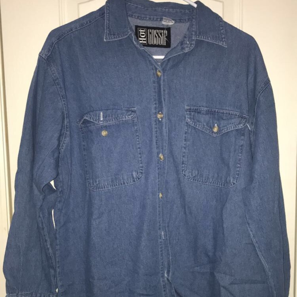 Denim Button-up with Two Button Pockets